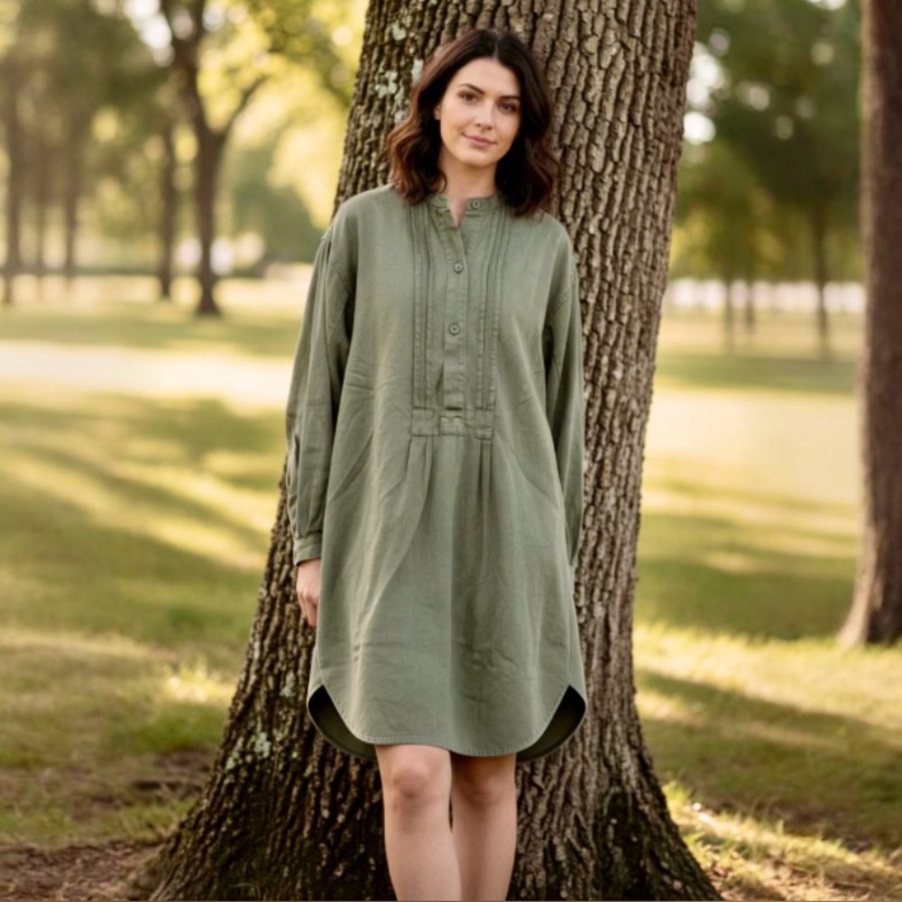 Sandrine Rose Moss Oversized Dress by Free People - Picture 4 of 9